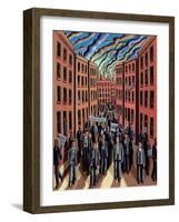 The Demonstration-PJ Crook-Framed Giclee Print