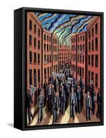 The Demonstration-PJ Crook-Framed Stretched Canvas