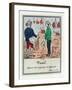 The Demotion of Vatel, Scenes from Early 19th Century Parisian Vaudeville and Opera, c.1825-35-null-Framed Giclee Print