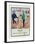 The Demotion of Vatel, Scenes from Early 19th Century Parisian Vaudeville and Opera, c.1825-35-null-Framed Giclee Print