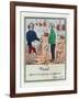 The Demotion of Vatel, Scenes from Early 19th Century Parisian Vaudeville and Opera, c.1825-35-null-Framed Giclee Print