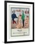 The Demotion of Vatel, Scenes from Early 19th Century Parisian Vaudeville and Opera, c.1825-35-null-Framed Giclee Print