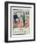 The Demotion of Vatel, Scenes from Early 19th Century Parisian Vaudeville and Opera, c.1825-35-null-Framed Giclee Print