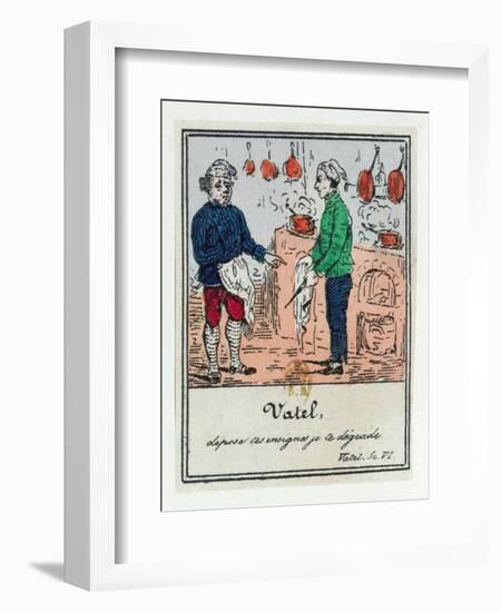 The Demotion of Vatel, Scenes from Early 19th Century Parisian Vaudeville and Opera, c.1825-35-null-Framed Giclee Print