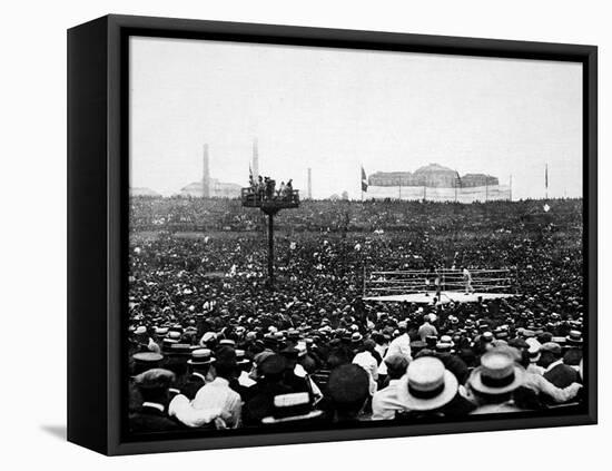 The Dempsey-Carpentier Fight, 1921-null-Framed Stretched Canvas