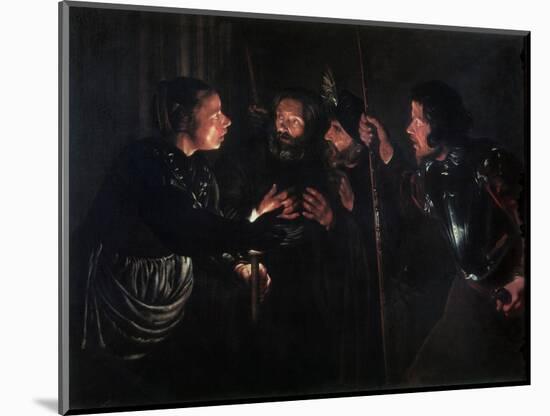 The Denial of Saint Peter, 1620s-Gerard Seghers-Mounted Giclee Print