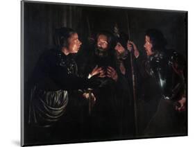 The Denial of Saint Peter, 1620s-Gerard Seghers-Mounted Giclee Print