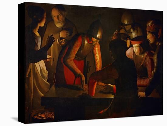 The Denial of Saint Peter, 1650-Georges de La Tour-Stretched Canvas