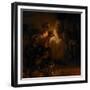 The Denial of Saint Peter, 1660-Rembrandt van Rijn-Framed Giclee Print