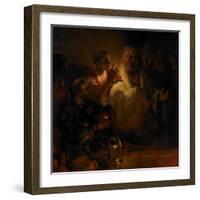 The Denial of Saint Peter, 1660-Rembrandt van Rijn-Framed Giclee Print