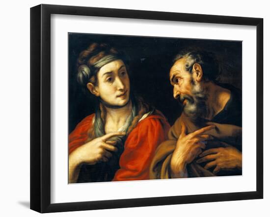 The Denial of Saint Peter-Daniele Crespi-Framed Giclee Print