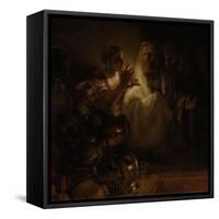The Denial of St. Peter, 1660-Rembrandt van Rijn-Framed Stretched Canvas