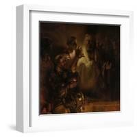 The Denial of St. Peter, 1660-Rembrandt van Rijn-Framed Art Print