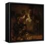The Denial of St. Peter, 1660-Rembrandt van Rijn-Framed Stretched Canvas