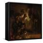 The Denial of St. Peter, 1660-Rembrandt van Rijn-Framed Stretched Canvas