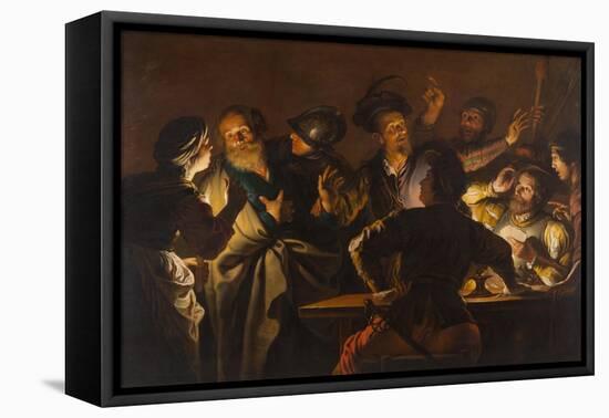 The Denial of St. Peter, c.1620-1625-Gerard Seghers-Framed Stretched Canvas