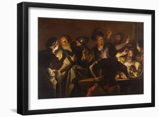 The Denial of St. Peter, c.1620-1625-Gerard Seghers-Framed Giclee Print