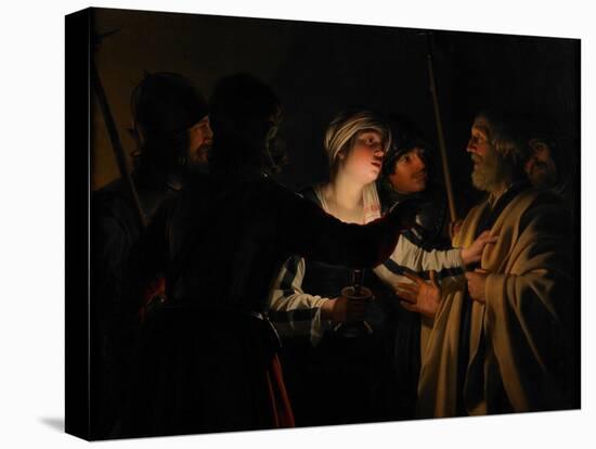 The Denial of St. Peter, C.1623-Gerrit van Honthorst-Stretched Canvas