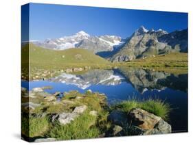 The Dent Blanche and Ober Gabelhorn, Zermatt, Valais, Switzerland, Europe-Ruth Tomlinson-Stretched Canvas