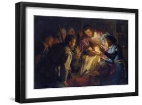 The Dentist, 1622-Gerrit van Honthorst-Framed Giclee Print