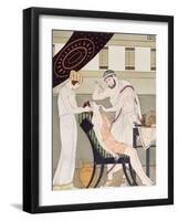 The Dentist, Illustration from 'The Complete Works of Hippocrates', 1932 (Colour Litho)-Joseph Kuhn-Regnier-Framed Giclee Print