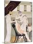 The Dentist, Illustration from 'The Complete Works of Hippocrates', 1932 (Colour Litho)-Joseph Kuhn-Regnier-Mounted Giclee Print