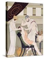 The Dentist, Illustration from 'The Complete Works of Hippocrates', 1932 (Colour Litho)-Joseph Kuhn-Regnier-Stretched Canvas