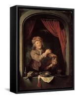 The Dentist-Gerard Dou-Framed Stretched Canvas