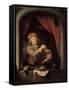 The Dentist-Gerard Dou-Framed Stretched Canvas