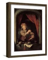 The Dentist-Gerard Dou-Framed Giclee Print