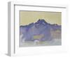 The Dents Du Midi, Viewed from Chesieres, 1912-Ferdinand Hodler-Framed Giclee Print