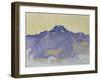 The Dents Du Midi, Viewed from Chesieres, 1912-Ferdinand Hodler-Framed Giclee Print