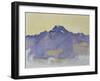 The Dents Du Midi, Viewed from Chesieres, 1912-Ferdinand Hodler-Framed Giclee Print