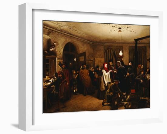 The Departure for America, 1859-Felix Schlesinger-Framed Giclee Print