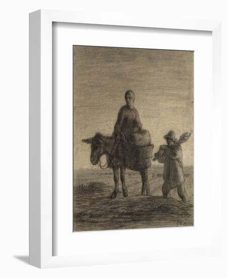 The Departure for Work, 1857-Jean-Francois Millet-Framed Giclee Print