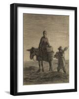 The Departure for Work, 1857-Jean-Francois Millet-Framed Giclee Print