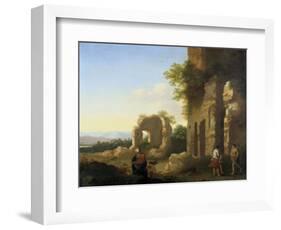 The Departure of Abraham and Isaac, 17th Century-Cornelis van Poelenburgh-Framed Giclee Print