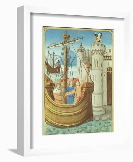 The Departure of Aeneas and Dido's Death, from "The Aeneid" by Virgil with a Commentary by Servius-null-Framed Giclee Print