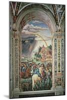 The Departure of Aeneas Silvius Piccolomini for Basel, C.1503-8-Bernardino di Betto Pinturicchio-Mounted Giclee Print