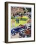 The Departure of an Automobile Rally, 1931-Guy Sabran-Framed Giclee Print