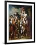 The Departure of Angelica and Medoro-Rene Theodore Berthon-Framed Giclee Print