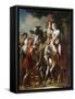 The Departure of Angelica and Medoro-Rene Theodore Berthon-Framed Stretched Canvas