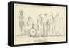 The Departure of Briseis from the Tent of Achilles-John Flaxman-Framed Stretched Canvas