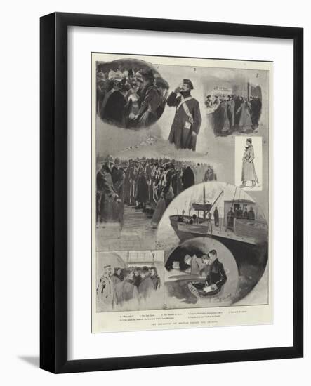 The Departure of British Troops for Ashanti-Henry Charles Seppings Wright-Framed Giclee Print