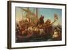 The Departure of Columbus from Palos in 1492, 1855-Emanuel Gottlieb Leutze-Framed Giclee Print