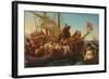 The Departure of Columbus from Palos in 1492, 1855-Emanuel Gottlieb Leutze-Framed Giclee Print