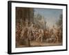 The Departure of Dido and Aeneas for the Hunt, 1772-4-Jean Bernard Restout-Framed Giclee Print