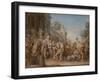 The Departure of Dido and Aeneas for the Hunt, 1772-4-Jean Bernard Restout-Framed Giclee Print