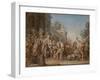 The Departure of Dido and Aeneas for the Hunt, 1772-4-Jean Bernard Restout-Framed Giclee Print