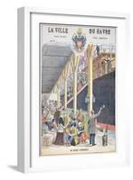 The Departure of Emigrants from Le Havre, Front Cover of a Schoolbook-G. Dascher-Framed Giclee Print